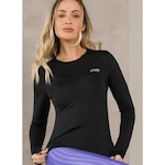 Camiseta Manga Longa Sol Sports Segunda Pele Lift Warm - Feminina PRETO