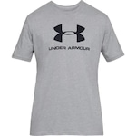 Camiseta Under Armour Sportstyle Logo - Masculina CINZA/PRETO