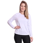 Camiseta Manga Longa Dellas Fit Térmica Proteção Solar Uv Dry - Feminina BRANCO