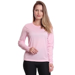 Camiseta Manga Longa Dellas Fit Térmica Proteção Solar Uv Dry - Feminina ROSA