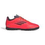 Chuteiras Society adidas F50 Club Messi Júnior Coral/Preto