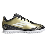 Chuteira Society adidas F50 Club Messi Adulto Amarelo/Preto