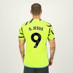 Camisa adidas Arsenal Away 2024 9 G. Jesus  - Masculina AMARELO