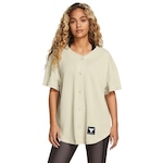 Camiseta Under Armour Project Rock Easy Go Over - Feminina CINZA