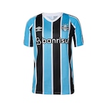 Camisa do Grêmio 1 2024 Umbro Oficial Torcedor - Masculina AZUL/PRETO