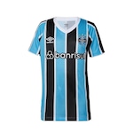 Camisa do Grêmio 1 2024 Umbro Oficial - Infantil AZUL/PRETO