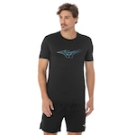 Camiseta Mizuno Focus Stamp - Masculina PRETO