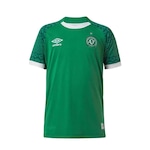 Camisa do Chapecoense 1 2021 Umbro Of. - Infantil VERDE/BRANCO