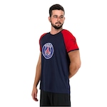 Camiseta do Paris Saint-Germain Balboa Mbappé - Masculina AZUL ESC/VERMELHO