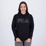 Blusão de Moletom com Capuz Fila Outline Basic - Feminino PRETO