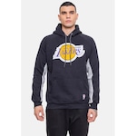 Blusão de Moletom com Capuz Nba Chenille Los Angeles Lakers - Masculino PRETO