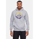 Blusão de Moletom com Capuz NbaBasketball Los Angeles Lakers - Masculino CINZA ESCURO