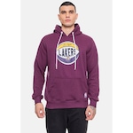 Blusão de Moletom com Capuz Nba Basketball Los Angeles Lakers - Masculino VINHO