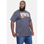 Camiseta Onbongo Plus Size Estampada - Masculina AZUL