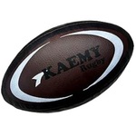 Bola Rugby Kaemy K70 Costurada Xxiv PRETO/BRANCO