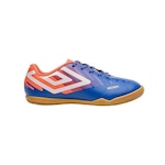 Chuteira Futsal Umbro Action Jr - Infantil AZUL/ROSA CLA