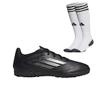 Chuteira Society Adidas F50 Club + Meião Adidas - Adulto PRETO