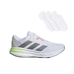 Kit Tênis Adidas Galaxy 7 Masculino + 3 Pares De Meias BRANCO/CINZA