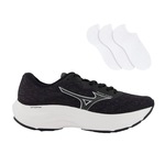 Kit Tênis Mizuno Enigma - Masculino + 3 Pares de Meias PRETO