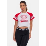 Blusa Cropped Nba Chicago Bulls Seventy Off - Feminina BRANCO