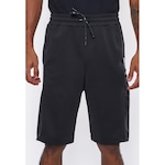 Bermuda Nba Sintética Zip Preta Lisa - Nba - Masculino PRETO