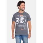 Camiseta Onbongo Estampada - Masculina CINZA