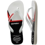 Chinelo do São Paulo FC Havaianas Top Times Masculino BRANCO