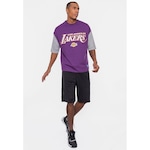 Camiseta Nba Oversized Vintage Los Angeles Lakers - Masculina ROXO