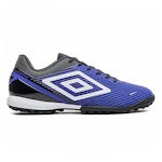 Chuteira Society Umbro Gravity - Adulto AZUL/PRETO