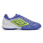 Chuteira Society Umbro Gravity - Adulto Azul/Verde