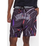 Bermuda Nba Sintética Over Chicago Bulls Preta - Nba - Masculino PRETO