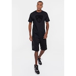 Camiseta Nba Velvet Logo Brooklyn Nets - Masculina PRETO