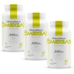 Kit 3X Ômega 3 Pharma Óleo de Peixe 90 Cáps - Fitpharma Nao Se Aplica