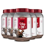 Kit 5X Whey Protein 2W 900G - Puretech Chocolate