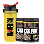 Kit 2X Egg Pro 454G + Coqueteleira 600Ml - Universal Chocolate