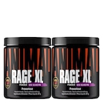 Kit 2X Pré Treino Rage Xl 221G Powder Uva - Universal Nutrition Nao Se Aplica