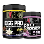 Kit Egg Pro 454g + Bcaa Stack 250g - Universal Baunilha