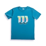 Camiseta Wilson Clay Iv - Infantil AZUL