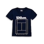 Camiseta Wilson Tennis Court - Infantil AZUL