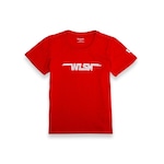 Camiseta Wilson Wlsn - Infantil VERMELHO