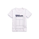 Camiseta Wilson Tennis Court - Infantil BRANCO