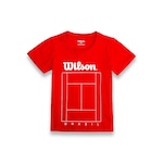 Camiseta Wilson Tennis Court - Infantil VERMELHO