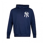 Blusão de Moletom com Capuz New Era New York Yankees Core Mlb - Masculino AZUL ESCURO