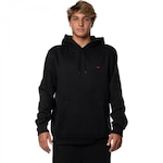 Blusão de Moletom com Capuz Quiksilver Fech Embroidery 280G - Masculino PRETO