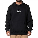 Blusão de Moletom com Capuz Quiksilver Fech Metal Comp Logo 305G - Masculino PRETO