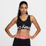 Top Fitness Nike Pro Indy Plunge - Feminino PRETO