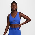 Top Fitness Nike Pro Indy Plunge - Feminino AZUL