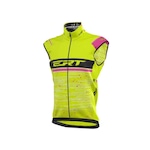 Colete de Ciclismo Ert Corta Vento Cycling Team - Feminino AMARELO/ROSA