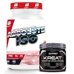 Whey Protein Absolute Iso 900G + Creatina 150G - Xpro Nutrition Morango