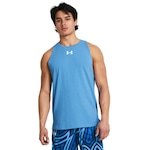 Camiseta Regata Under Armour Basquete Baseline Cotton - Masculina AZUL